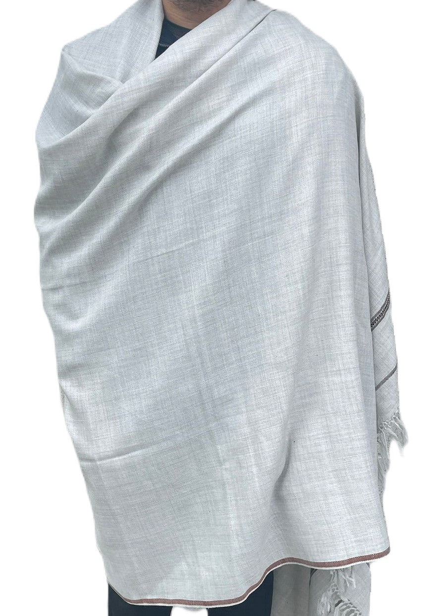 Men Shawl Off White, Pashmina Shawls in NZ, buy pashmina in new zealand, kashmiri shawl in nz