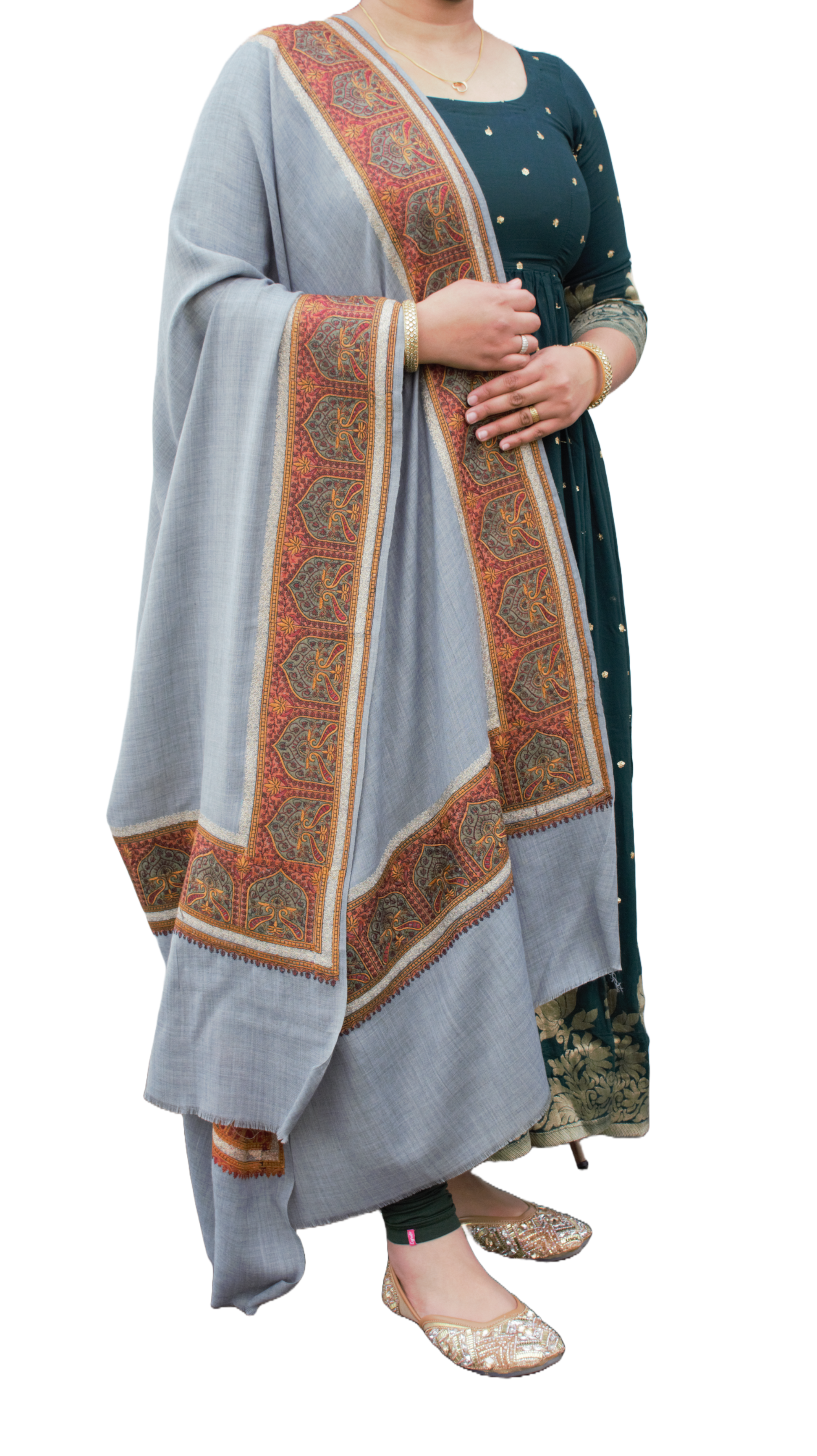 Pashmina Border Embroidery Shawl, Buy Pashmina shawls in nz