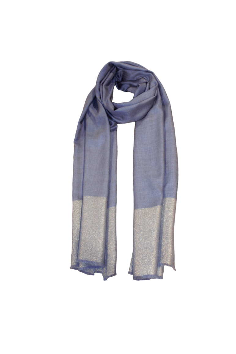 Pashmina scarf blue