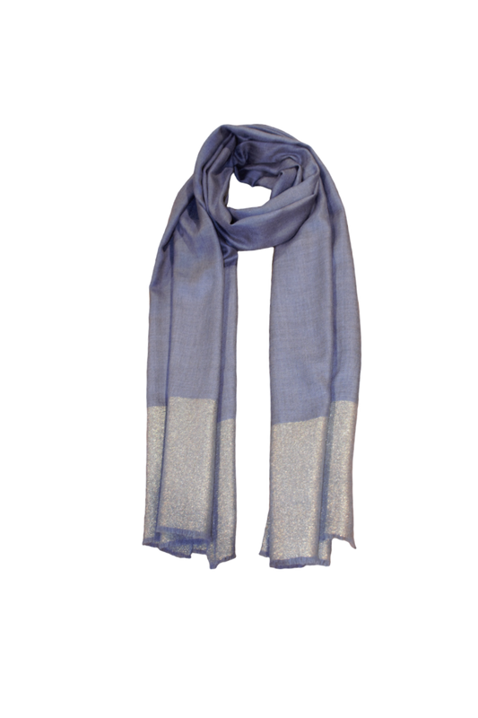 Pashmina scarf blue