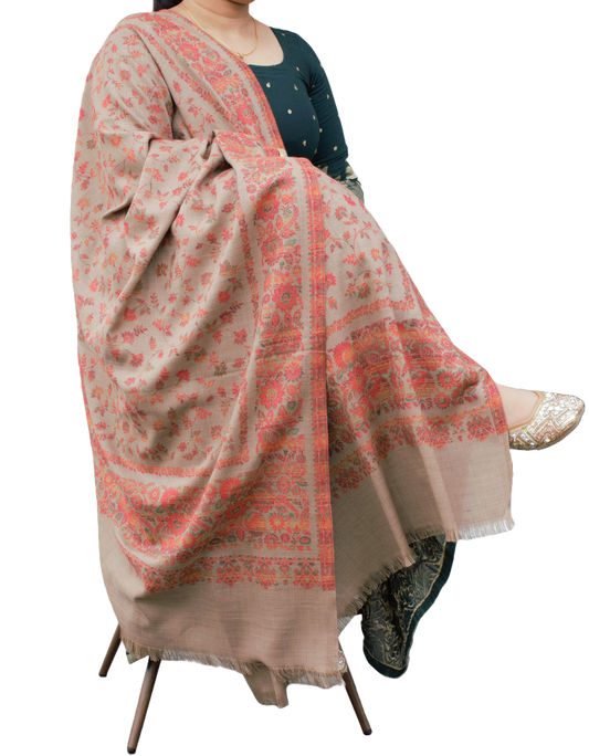 Pashmina Shawl Full Embroidery, Buy Pashmina shawls in nz, Pure Pashimna 