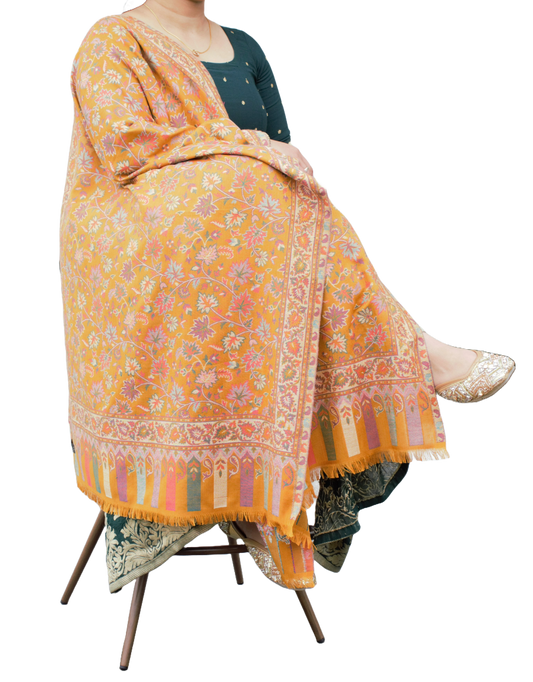 Pashmina Yellow Stole, Pashmina shawls in nz, buy pashmina shawls in new zealand, pashmina in nz